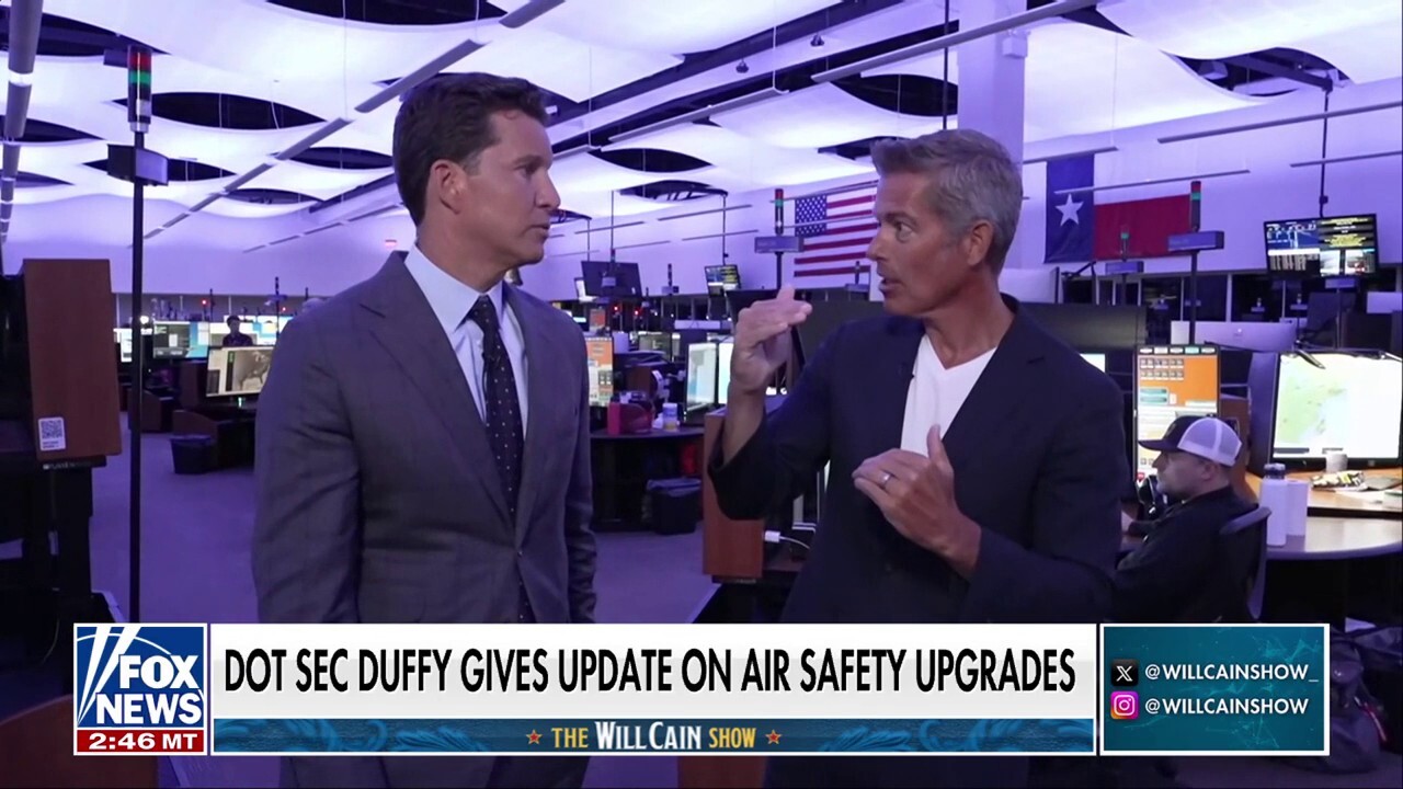 Transportation Secretary Sean Duffy Gives An Inside Look at Air Safety Tech Upgrades